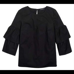 J. Crew Tiered Bell Sleeve Top Blouse Shirt
